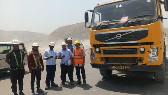 राजमहल कोल परियोजना में सुरक्षा कमेटी ने किया वाहन निरीक्षण