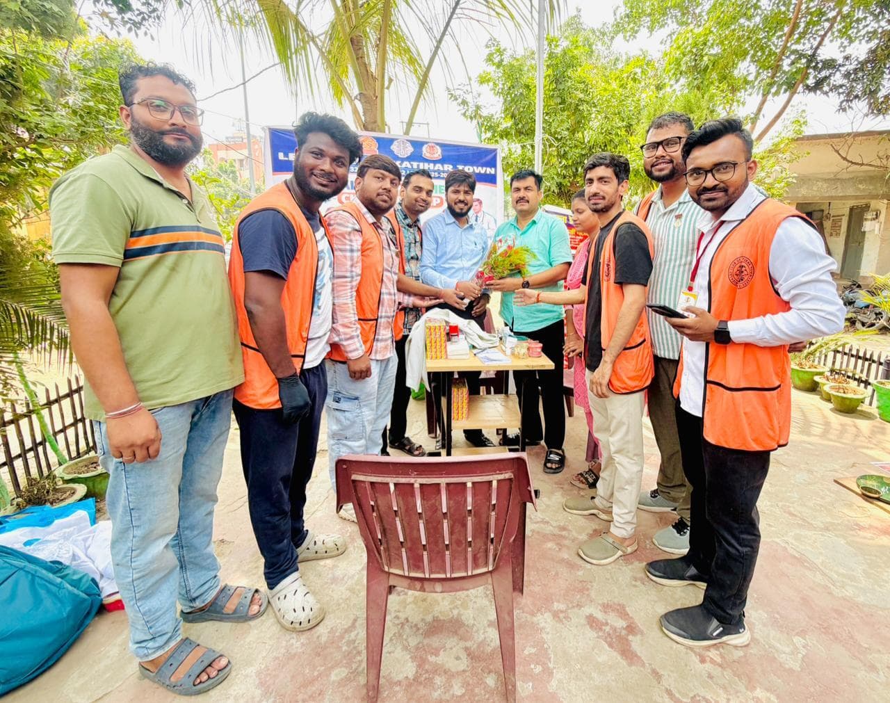 नगर थाना परिसर में स्वास्थ्य जांच शिविर का किया आयोजन