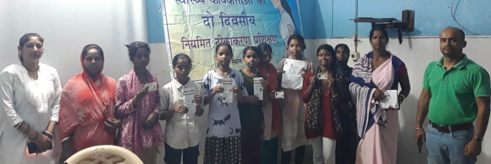 सदर अस्पताल में सात किशोरियों को दिया गया गार्डासिल वैक्सीन