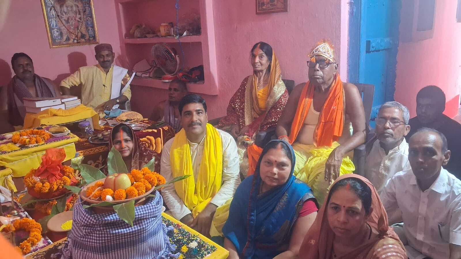 मटुआ गांव में श्रीमद्भागवत कथा का शुभारंभ