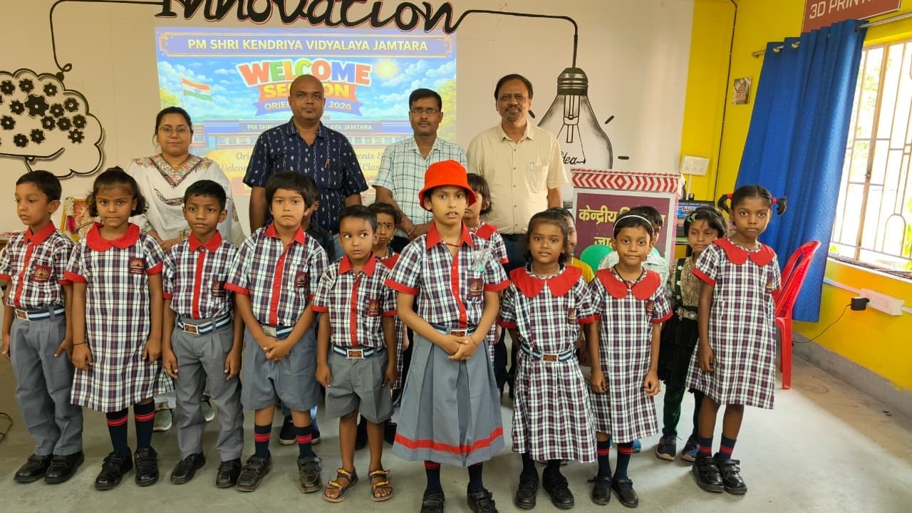 कक्षा-एक में नव नामांकित बच्चों का किया स्वागत