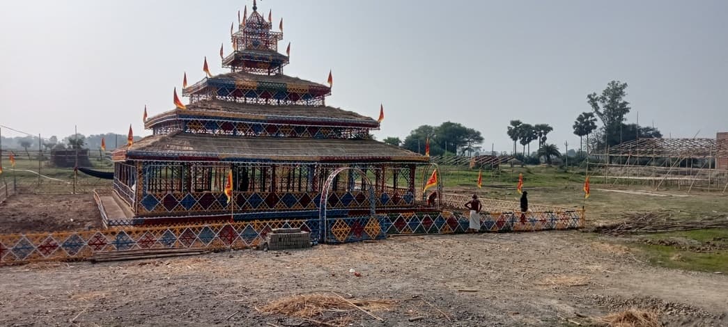 बिहारी गांव में महारुद्र यज्ञ की तैयारी जोरो पर