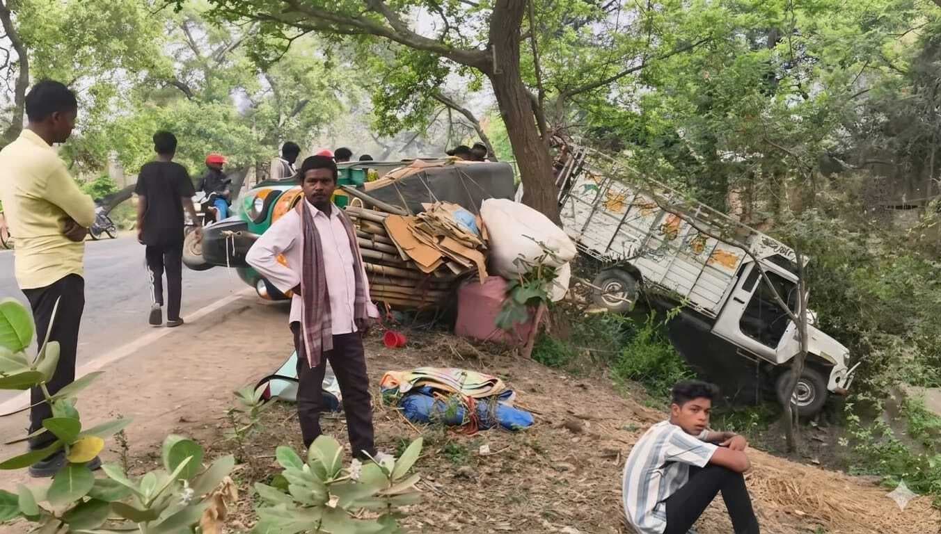 हादसा : डीजे वाहन व ऑटो में जोरदार टक्कर, दो गंभीर रूप से घायल