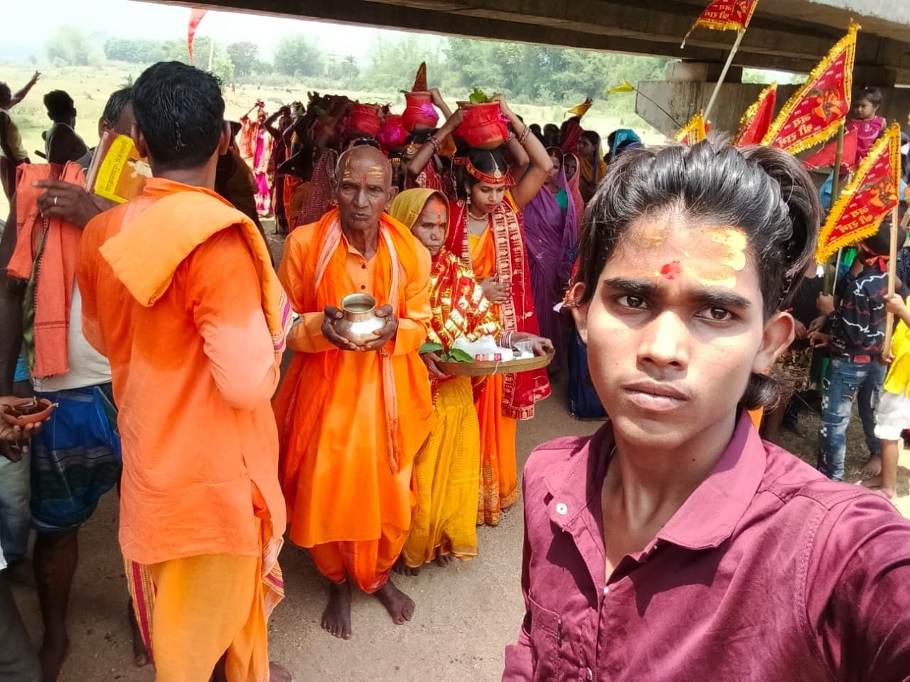 कलश शोभा यात्रा के श्रीमद्भागवत कथा आरंभ