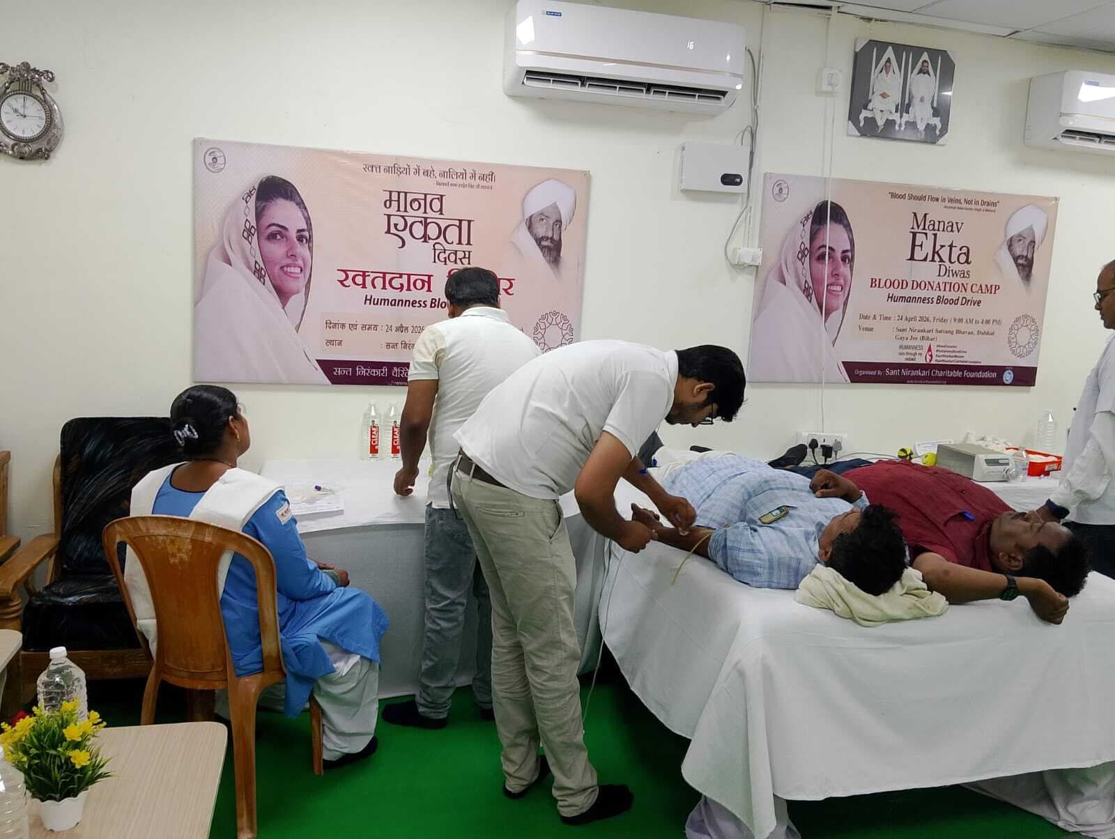 संत निरंकारी स्वयंसेवकों ने 126 यूनिट किया रक्तदान