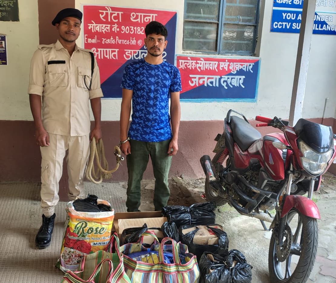 40 लीटर शराब के साथ युवक गिरफ्तार