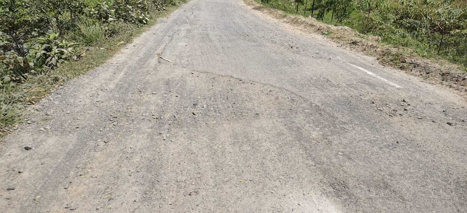 जर्जर सड़क से आमलोगों का चलना हो रहा मुश्किल