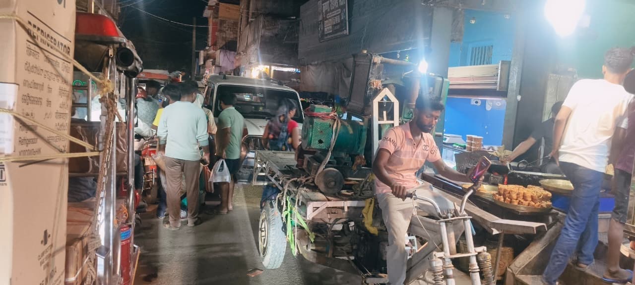 पीरीबाजार में जाम से लोगों को नहीं मिल रही निजात