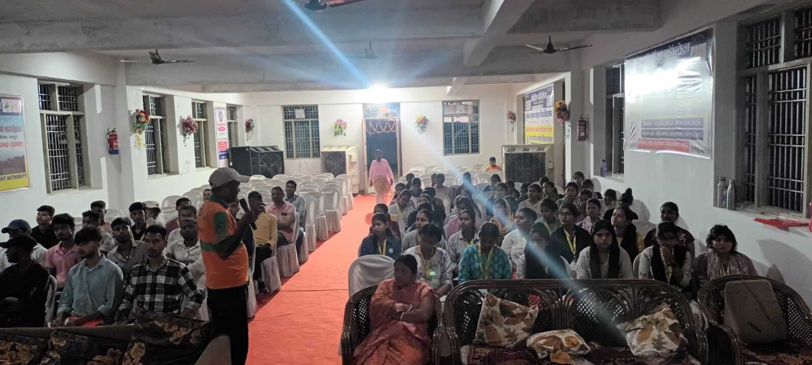 युवा आपदा मित्र आवासीय प्रशिक्षण कार्यक्रम के तहत युवाओं का प्रशिक्षण प्रारंभ