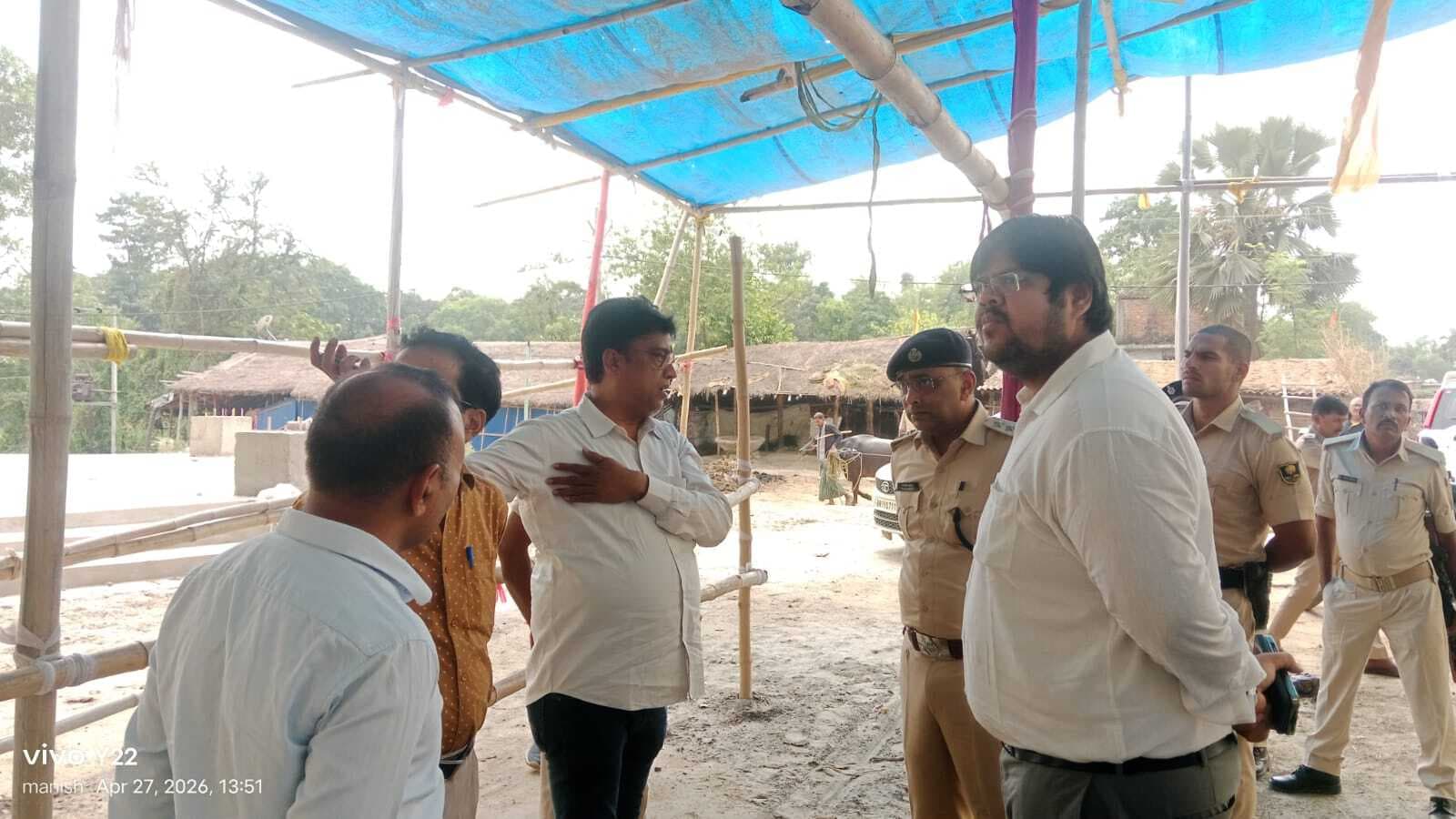 Saharsa News शंकराचार्य के आगमन को लेकर तैयारियां तेज