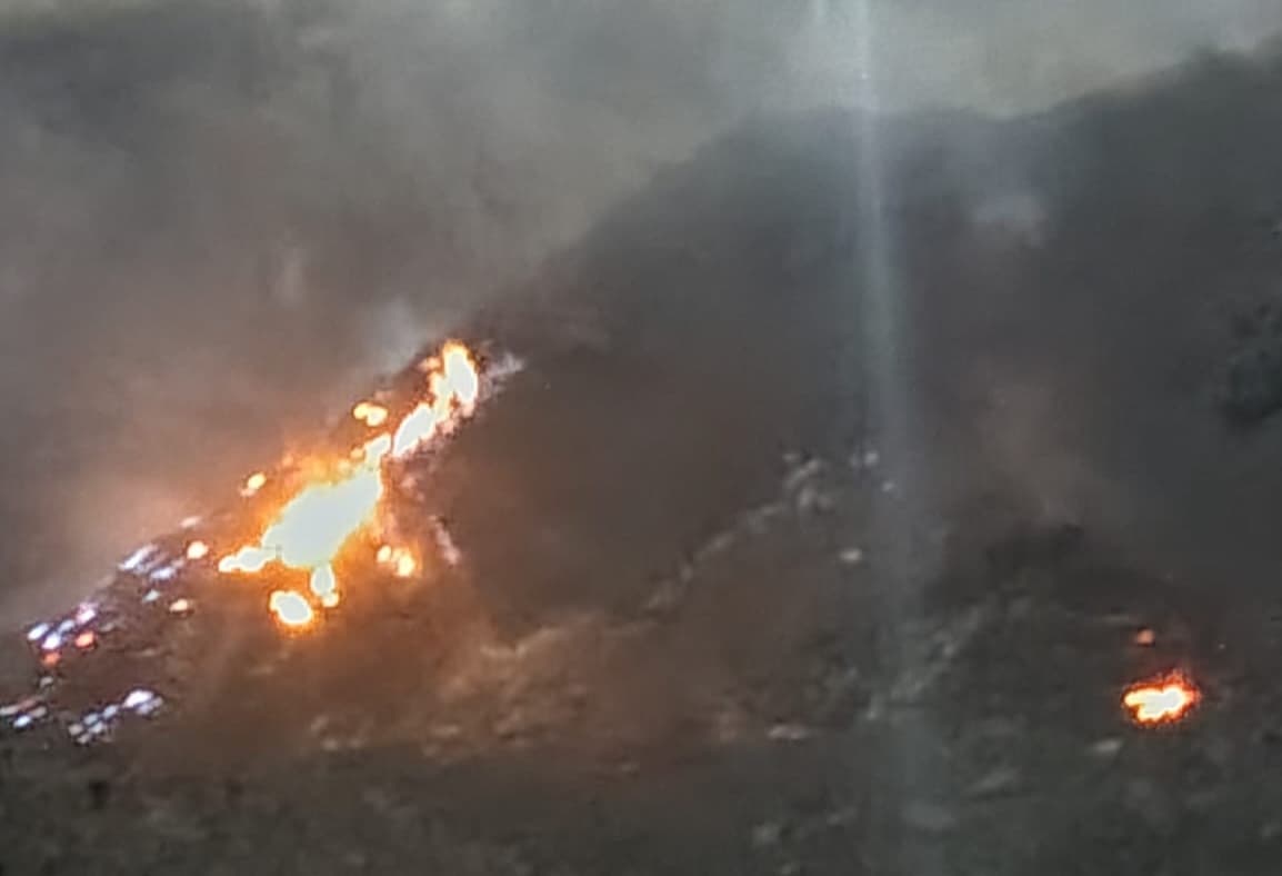 रोहिणी खदान के स्टाॅक में जल रहा है 21 करोड़ रुपए मूल्य का कोयला