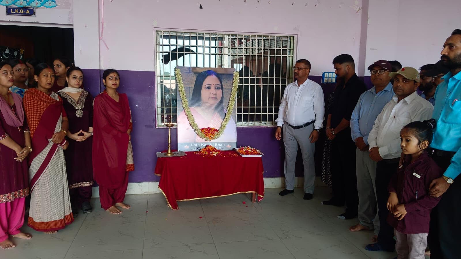 कविता खान को गणमान्य लोगों ने दी श्रद्धांजलि