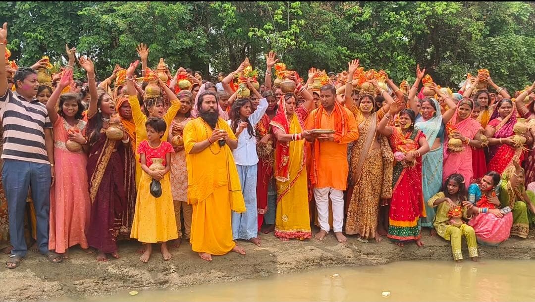 नयागांव में श्रीमद्भागवत सप्ताह कथा का समापन