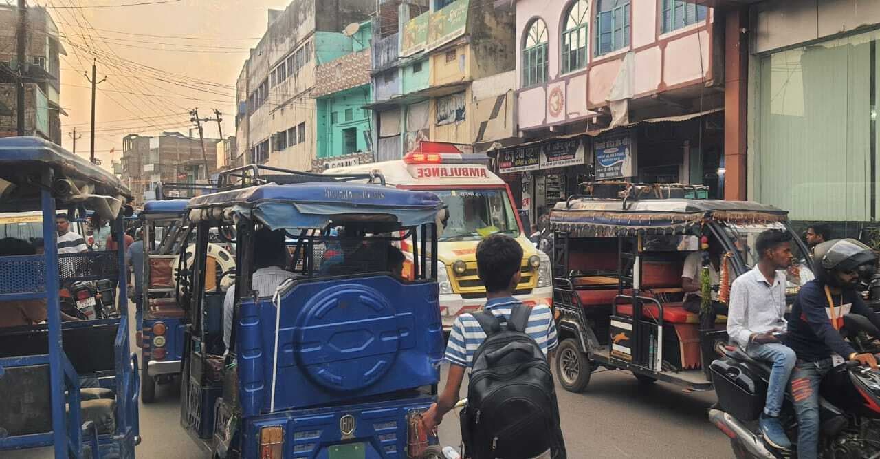 Banka कटोरिया बाजार में जाम की समस्या गंभीर