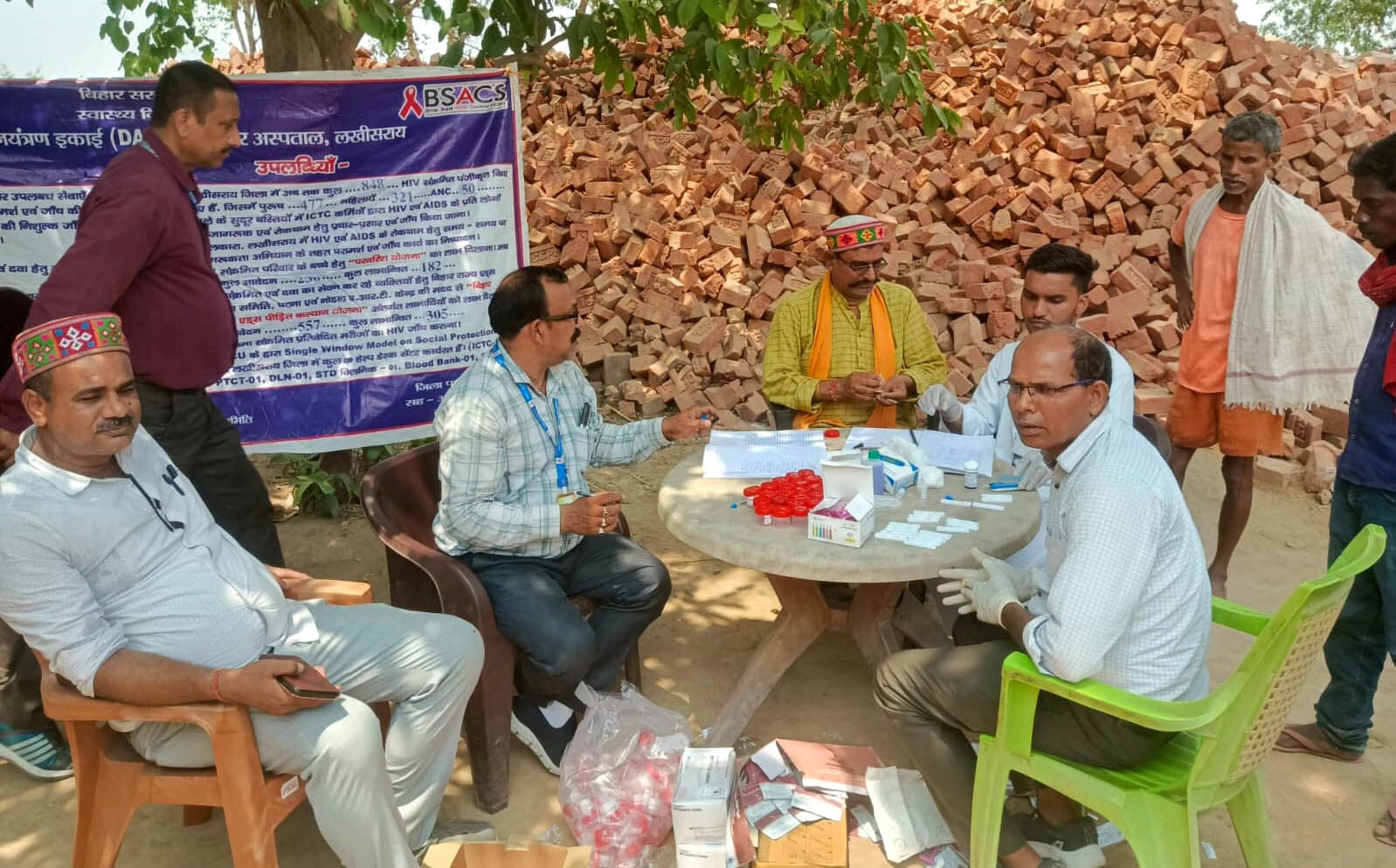 शिविर में दो पुरुष मिले हेपेटाइटिस बी पॉजिटिव, सदर अस्पताल रेफर