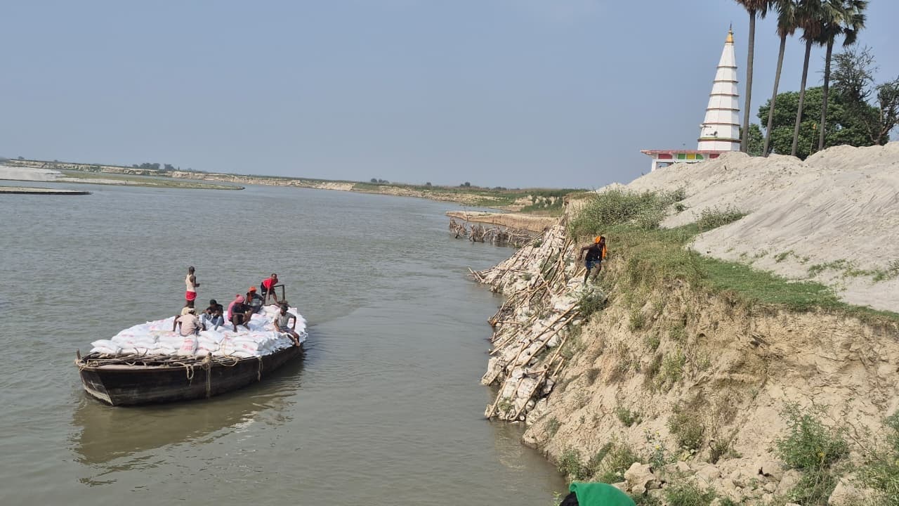 बड़ी मां कात्यायनी मंदिर को कटाव से बचाने के लिए निरोधात्मक कार्य शुरू, 2.72 करोड़ रूपये होगा खर्च