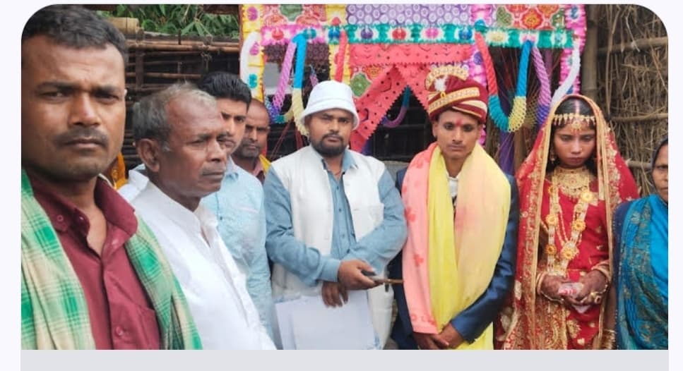 KHAGARIA सहयोग के उठे हाथ, तो बेलदौर में गरीब परिवार के घर बजी शहनाई