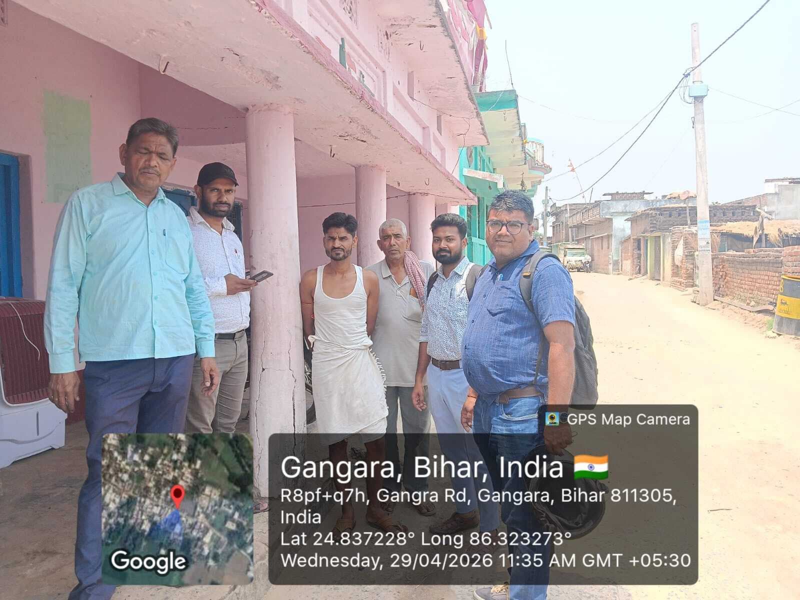 Jamui News : गिद्धौर के गंगरा में गणना कार्य का किया जा रहा पर्यवेक्षण