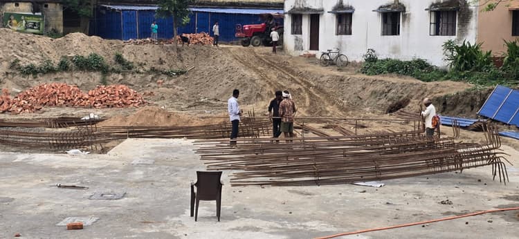 अंचल सह प्रखंड कार्यालय भवन निर्माण में अनियमितता