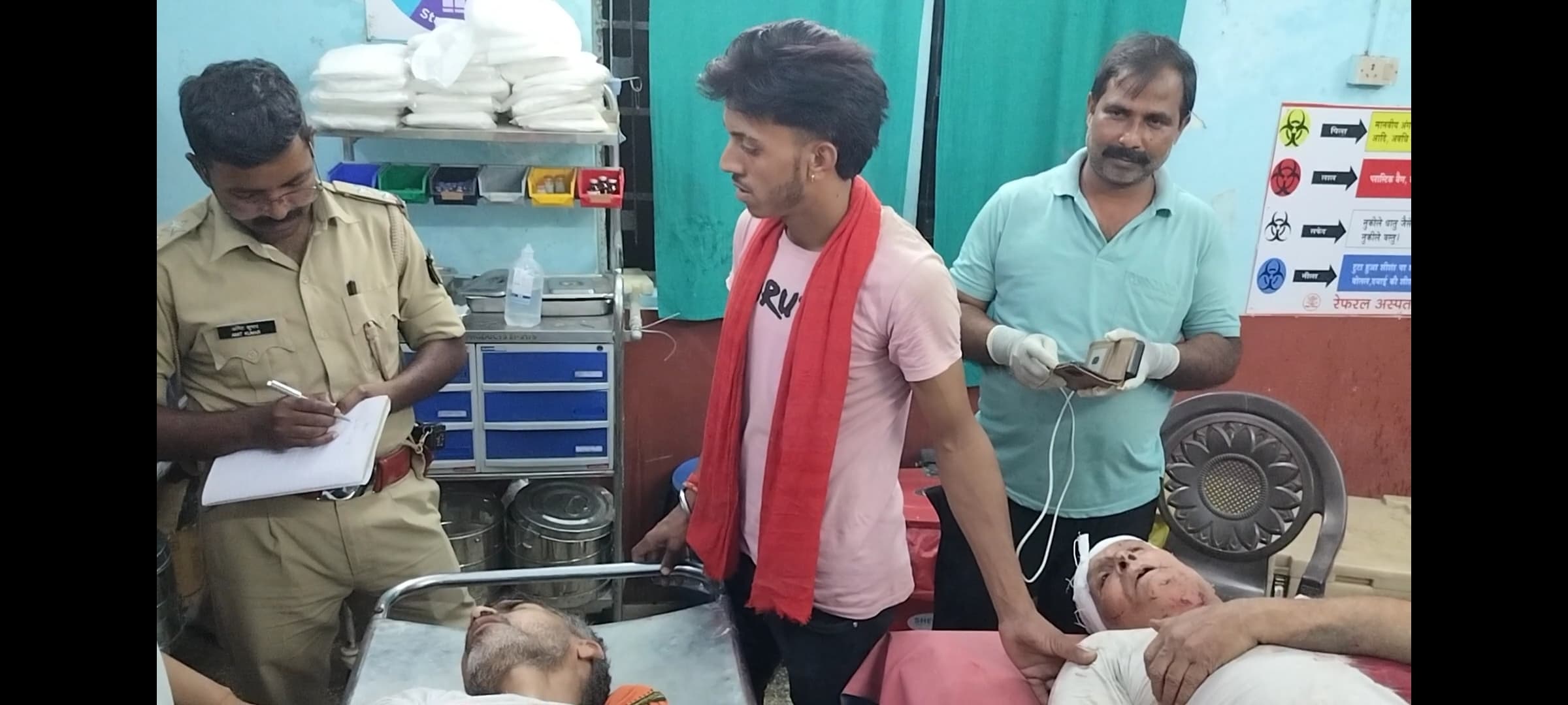 जमीन विवाद में दो सगे भाई गंभीर रूप से घायल, एक गिरफ्तार