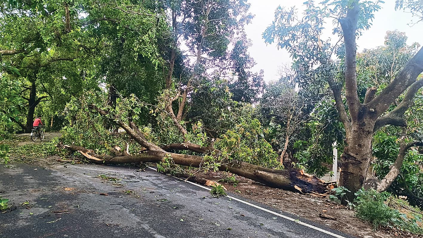 आंधी-बारिश का कहर : मढ़ौरा में टीन का शेड गिरने से महिला की मौत, एकमा में करेंट से युवक झुलसा