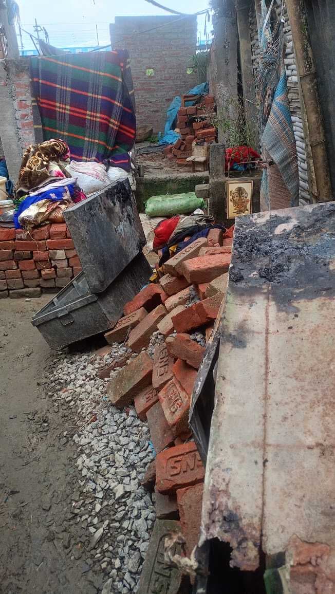 आग लगने से एक घर जला, सामान भी नष्ट