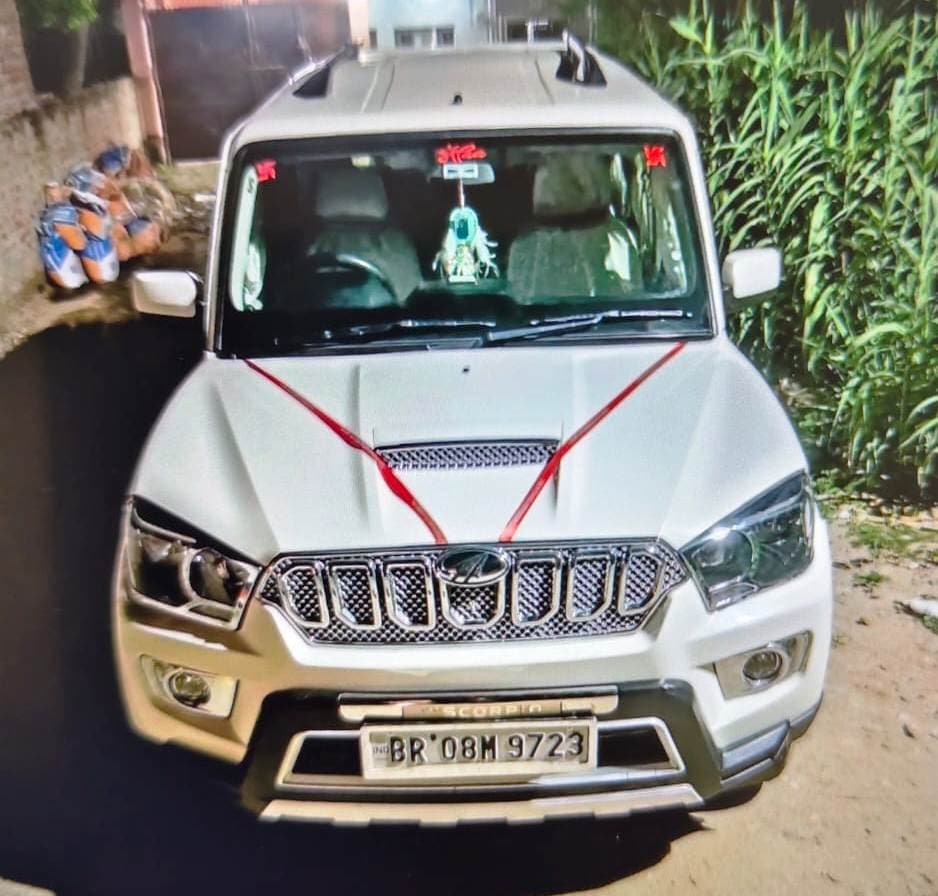 घर के सामने खड़ी स्कार्पियों वाहन की चोरी, पुलिस कर रही जांच