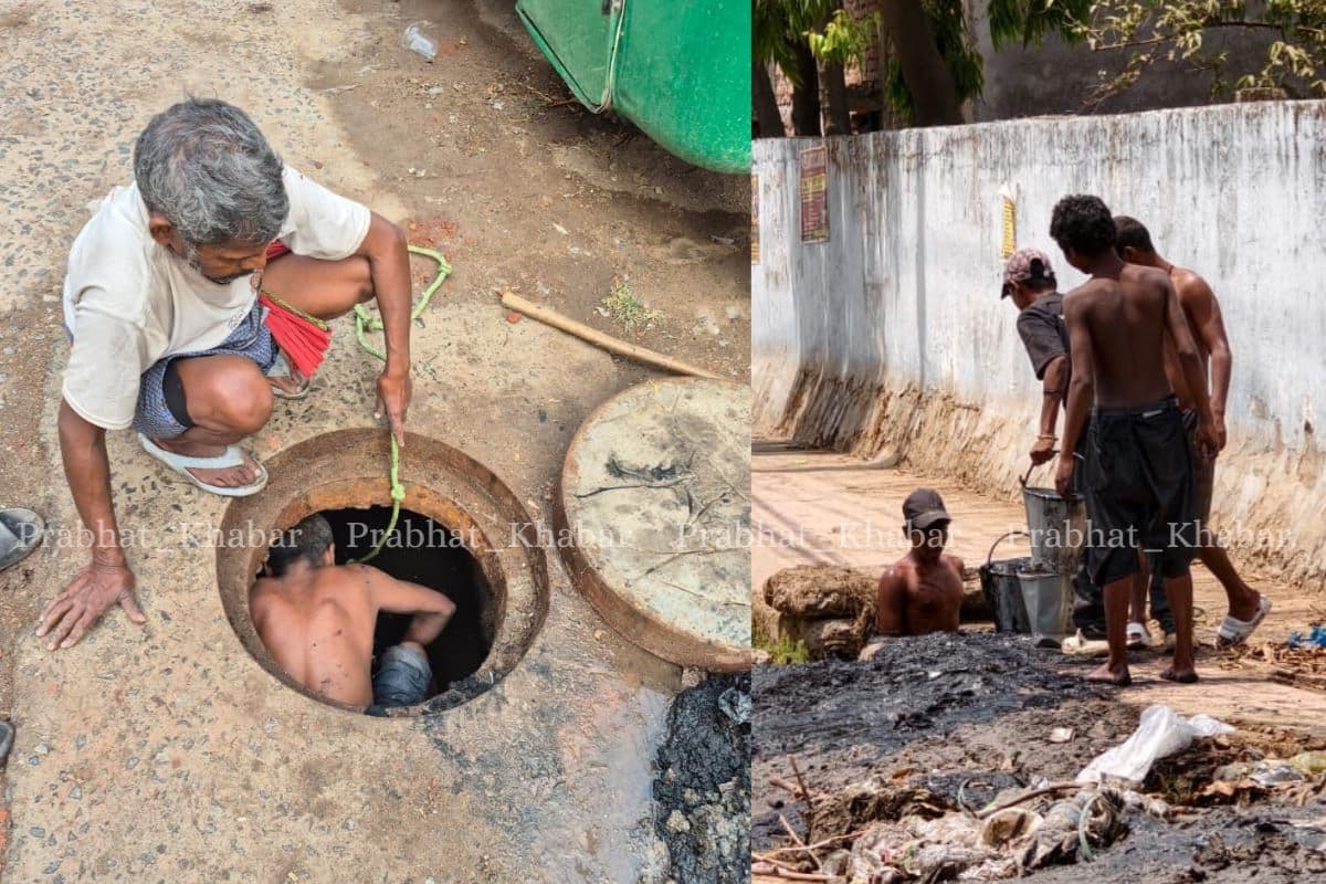 मैनहोल के लिए पटना नगर निगम के पास है सुपर सकर व मिनी जेटिंग मशीन, पर सफाई में है असमर्थ, मैनुअल हो रही उड़ाही