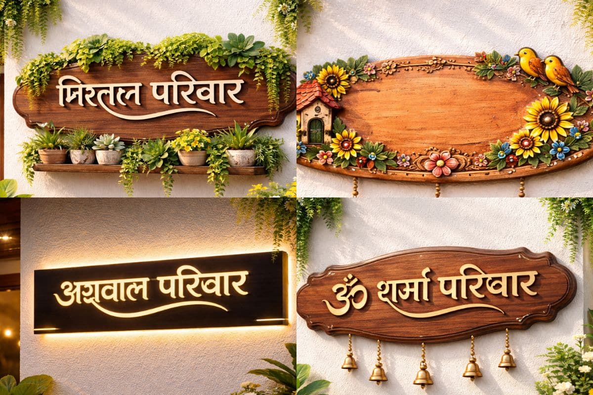 पहली नजर में दिल जीत लेंगी ये स्टाइलिश नेम प्लेट, देखें 5 शानदार डिजाइन्स 