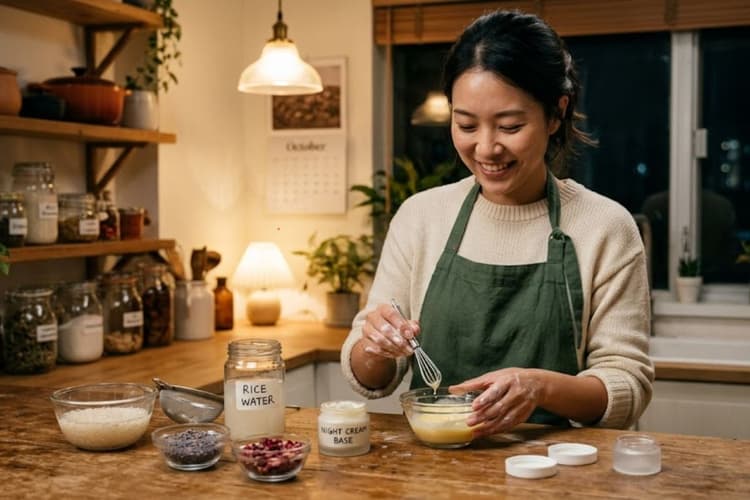 चावल के पानी से बनाएं घर पर महंगी नाइट क्रीम, पाएं ग्लोइंग त्वचा