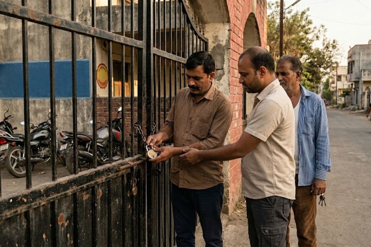 रांची: वार्ड 41 का सामुदायिक भवन को नगर निगम ने किया सील, विरोध में धरना पर बैठे कांग्रेस कार्यकर्ता