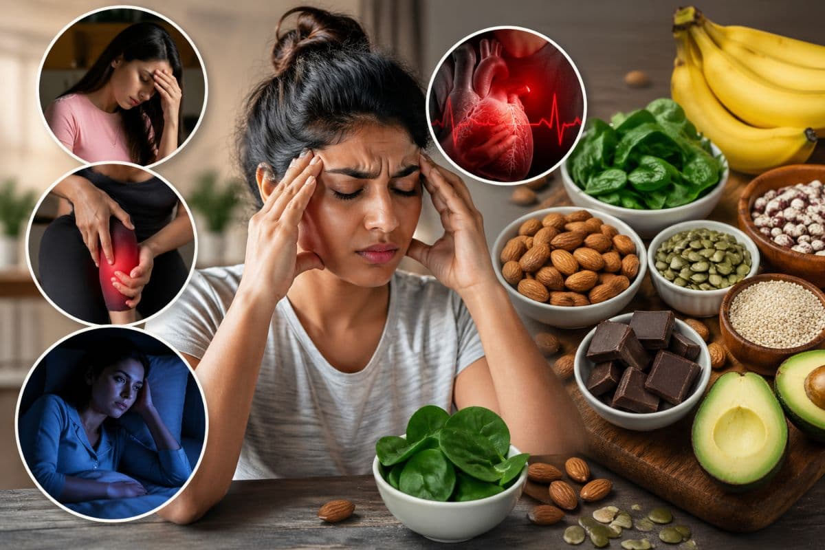 क्या आप भी इन लक्षणों को कर रहे हैं नजरअंदाज? शरीर में हो सकती है मैग्नीशियम की कमी