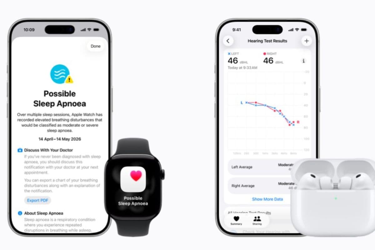 Apple ने पेश किए नये हेल्थ फीचर्स, Watch करेगी ब्रीदिंग ट्रैक, तो AirPods करेंगे Hearing Test