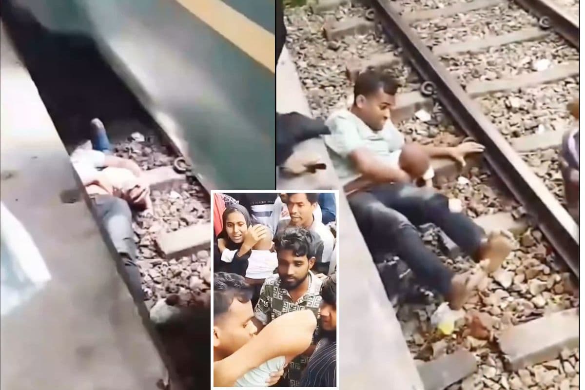 चमत्कारिक... बेस्ट फादर का अवॉर्ड दो... चलती ट्रेन के नीचे बच्चे को बचाने के लिए  लेटा रहा पिता, Video