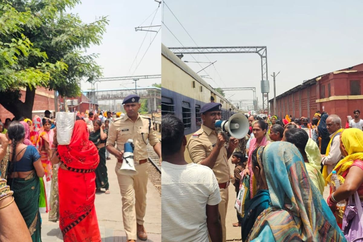Buxar News: गंगा दशहरा पर बक्सर स्टेशन पर उमड़ी भारी भीड़, ट्रेनों में चढ़ने को मची मारामारी