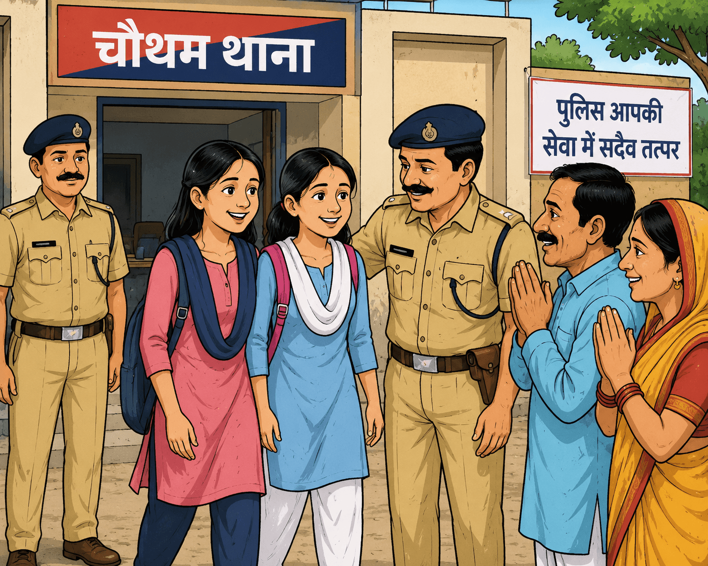 देवका से लापता दोनों छात्राएं सकुशल बरामद, पुलिस दबिश के बाद घर लौटीं