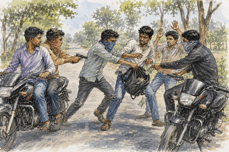 खगड़िया में हथियार के बल पर लूटपाट और मारपीट, चार पर प्राथमिकी दर्ज