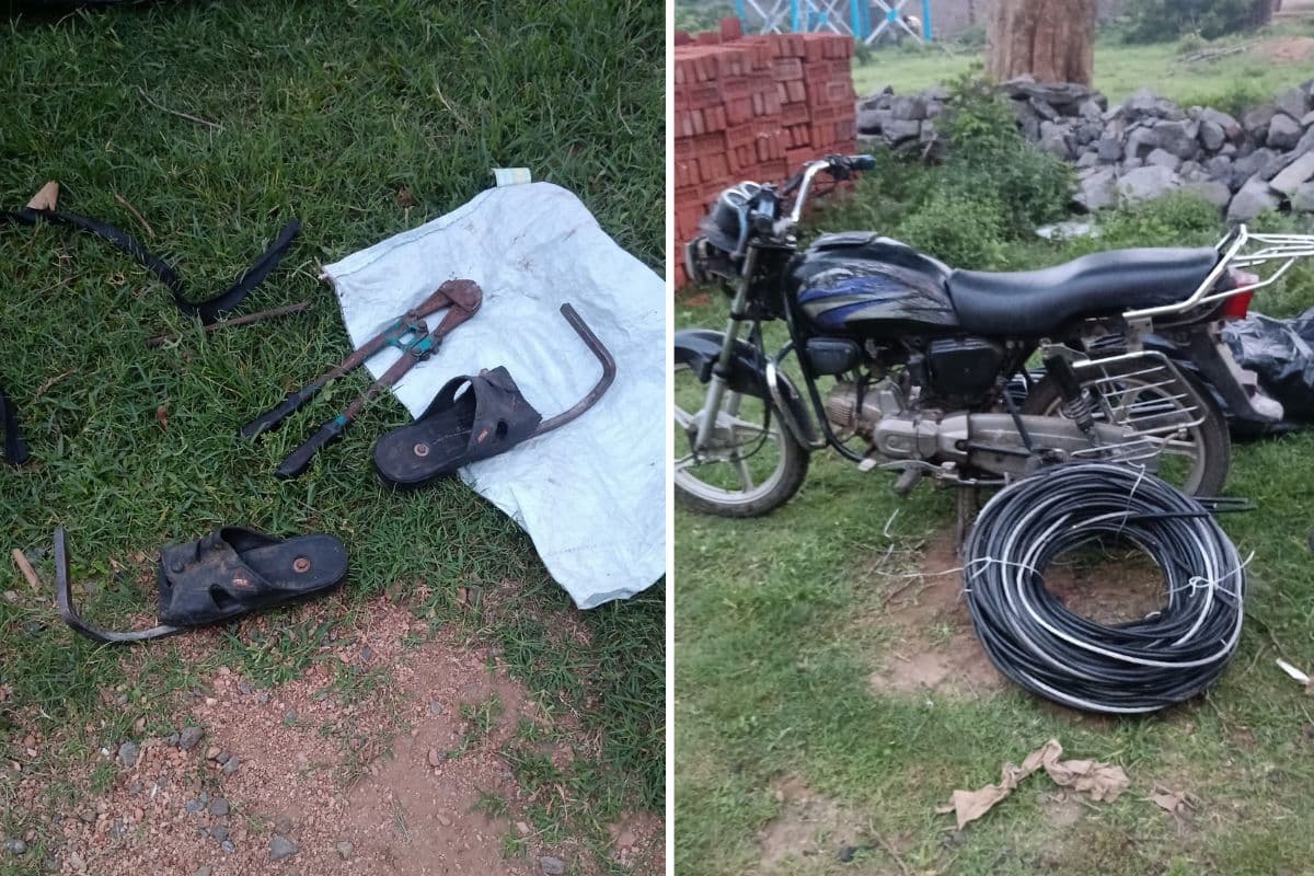 Dhanbad: ग्रामीणों की सजगता से बचा बिजली विभाग का लाखों का केबल, बाइक छोड़कर भागे चोर