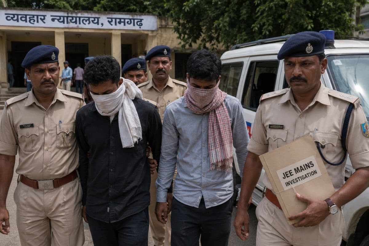 रामगढ़ से 'मुन्ना भाई' स्टाइल में परीक्षा पास कराने का पर्दाफाश, JEE Mains धांधली में 2 को जेल