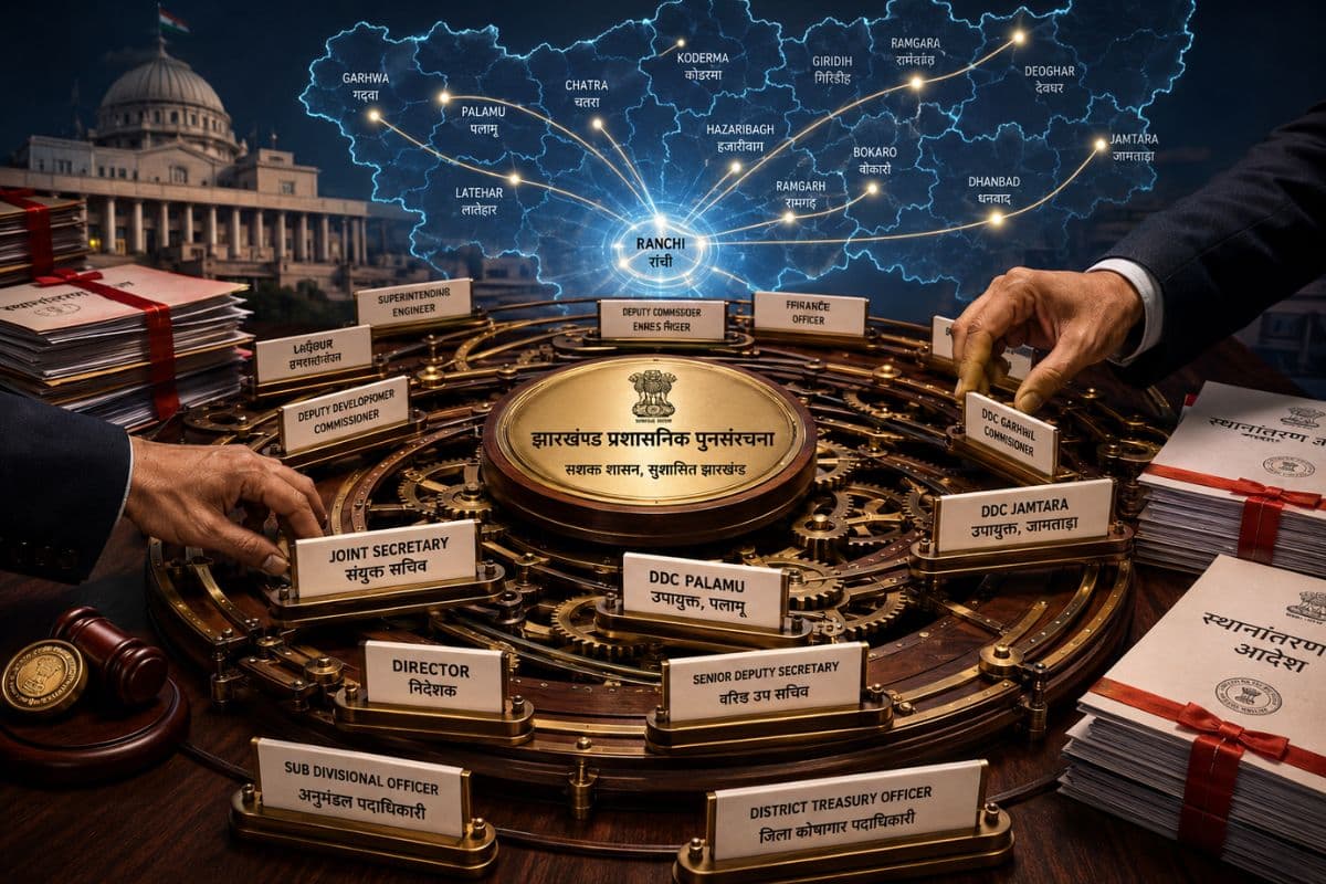 झारखंड में 66 JAS अफसरों का तबादला: जामताड़ा, पलामू, पाकुड़, लोहरदगा और गढ़वा को मिले नए DDC