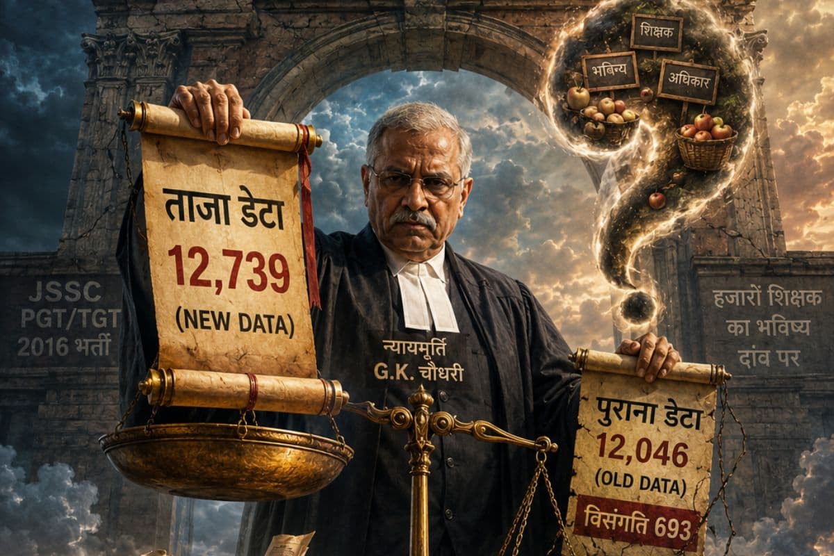 झारखंड शिक्षक नियुक्ति विवाद: आंकड़ों में अंतर देख भड़का वन मैन कमीशन, सरकार से मांगा जवाब