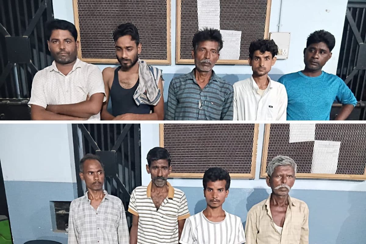लखीसराय मे सूर्यगढ़ा पुलिस की बड़ी कार्रवाई, शराब सेवन मामले में 9 लोग गिरफ्तार