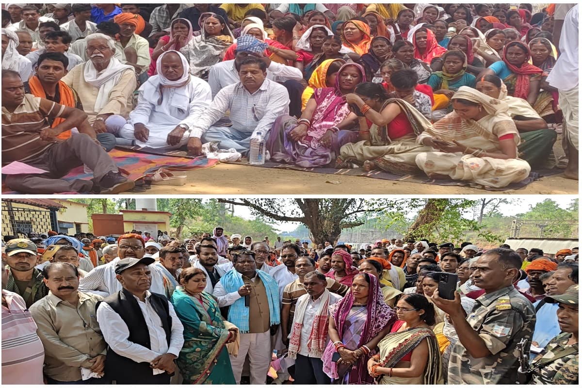 लातेहार के छिपादोहर में स्टेशन हटाने पर भड़के ग्रामीण, धरना-प्रदर्शन कर बंद कराया बाजार