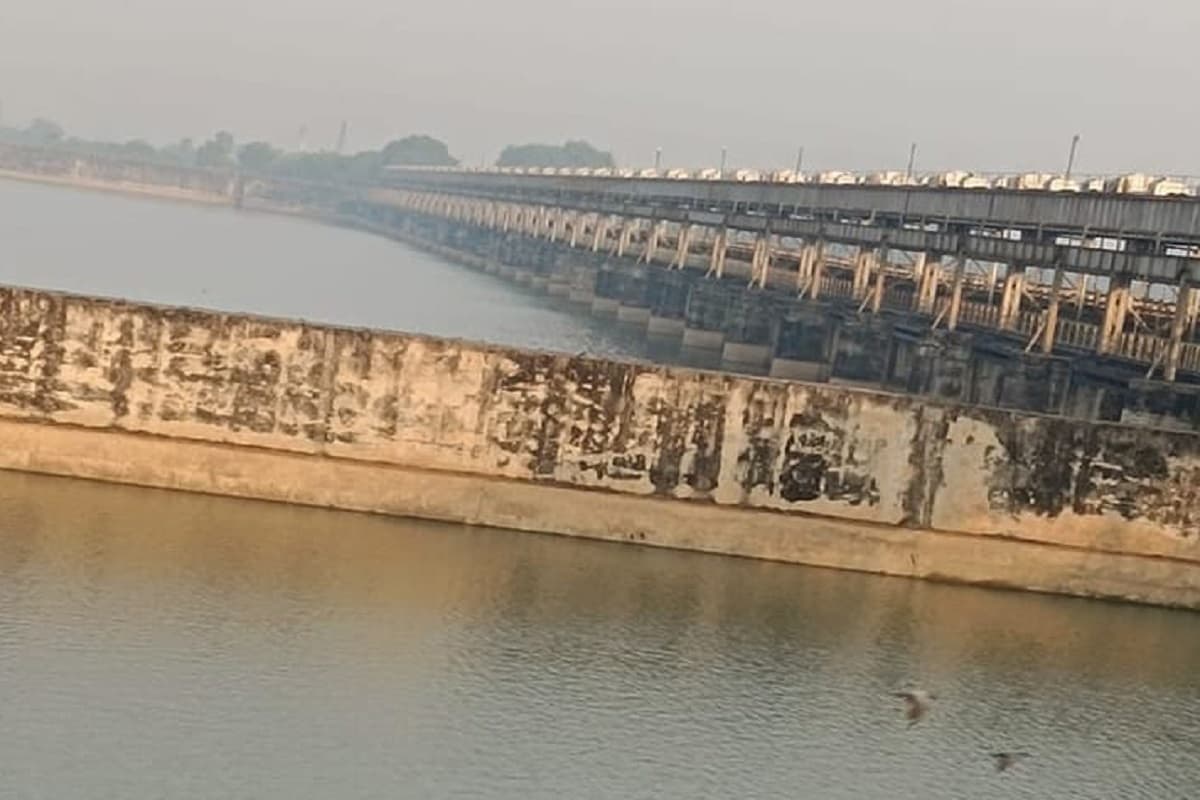 भीषण गर्मी से भीम बराज का जलस्तर घटा, चार दिनों में 1.2 मीटर कम हुआ पानी