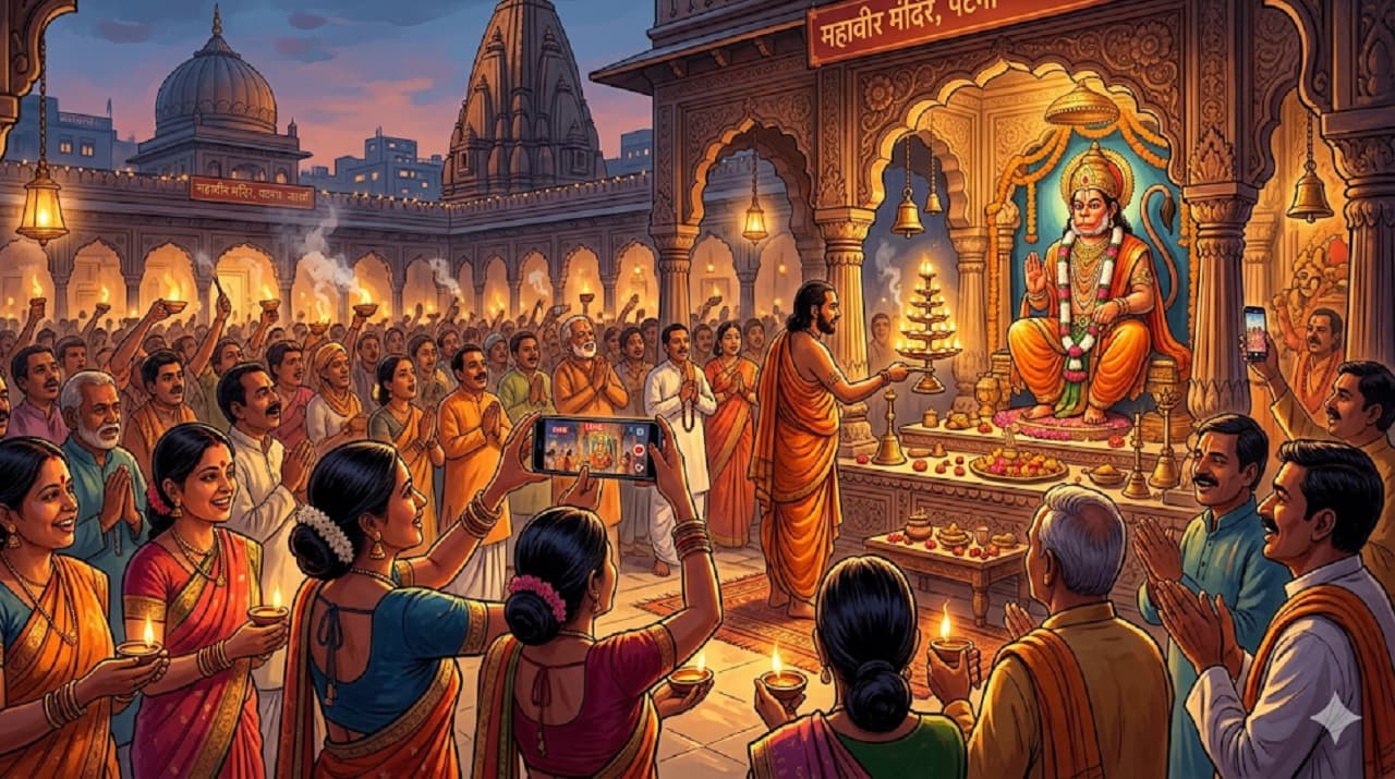 Patna Live Aarti : आज महावीर और इस्कॉन मंदिर के घर बैठे करें लाइव दर्शन, जानें आरती का पूरा समय