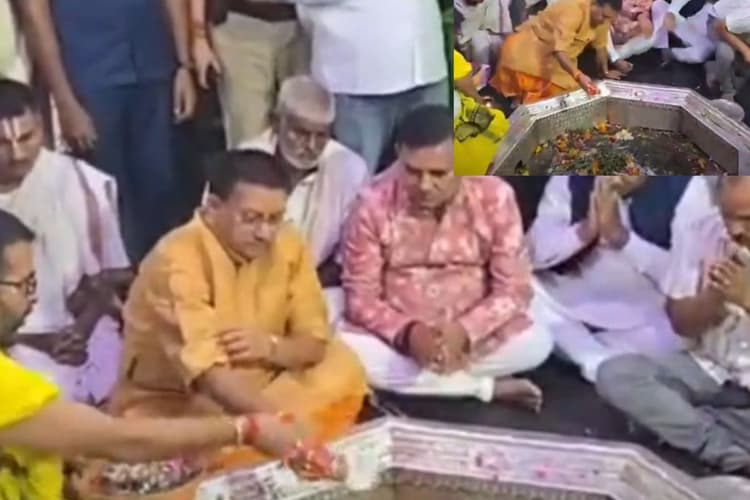 गया पहुंचे पथ निर्माण मंत्री शैलेंद्र कुमार, विष्णुपद मंदिर में की विशेष पूजा-अर्चना