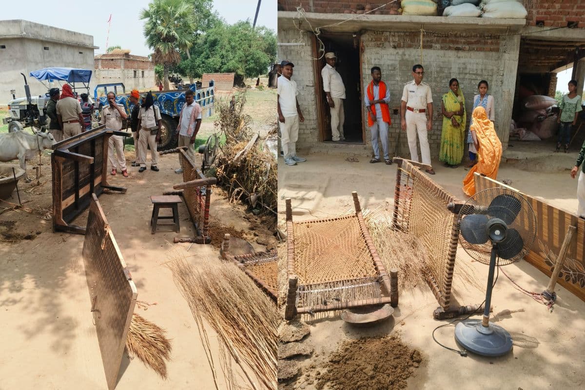 गया कोर्ट के आदेश पर फरार आरोपित के घर कुर्की, पुलिस ने खाट-पलंग से लेकर दरवाजे तक किया जब्त