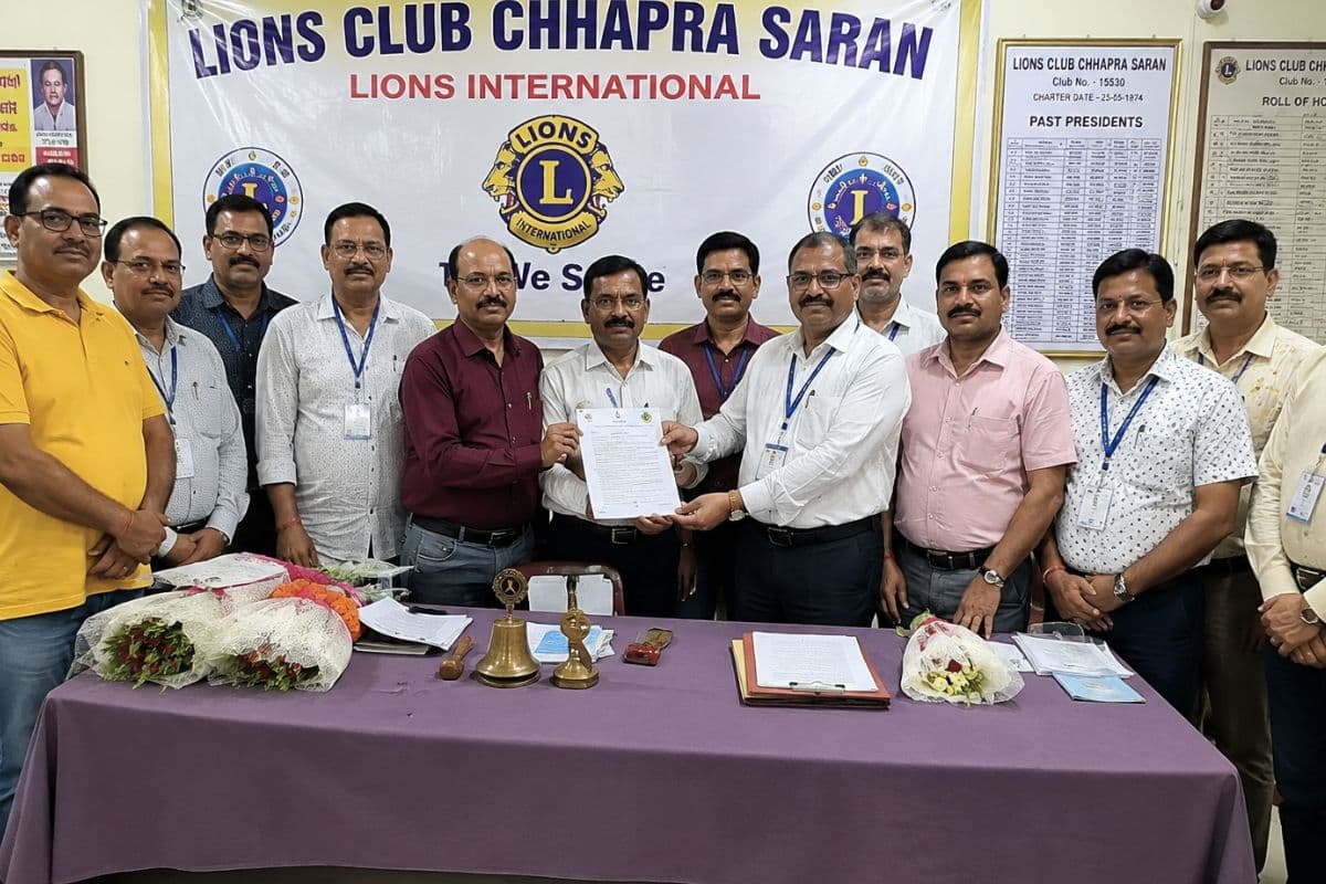 लायंस क्लब छपरा की नई टीम का गठन, आनंद अग्रहरि बने अध्यक्ष, कई पदों पर हुआ चयन