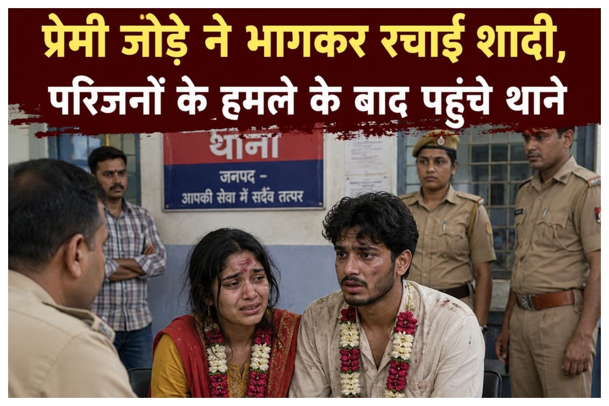 Muzaffarpur News: प्रेमी जोड़े ने भागकर रचाई शादी, परिजनों के हमले के बाद पहुंचे थाने