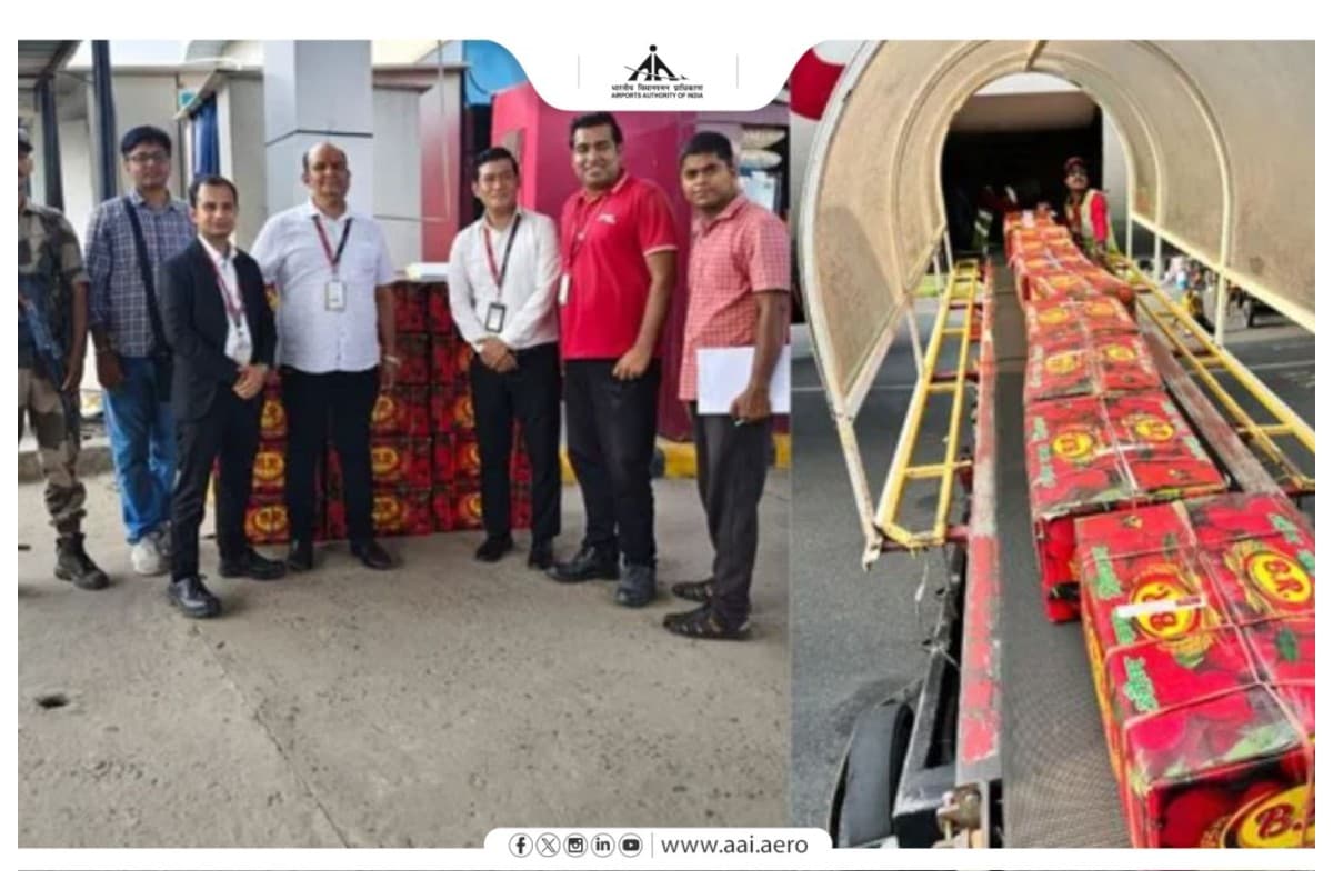Darbhanga News: दरभंगा एयरपोर्ट से उड़ी शाही लीची, कार्गो सेवा के जरिए पहुंचेगी दिल्ली और मुंबई